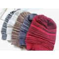 Womens outono inverno quente malha slouchy cross caps gorro trançado torcido cabo chapéu (hw109)